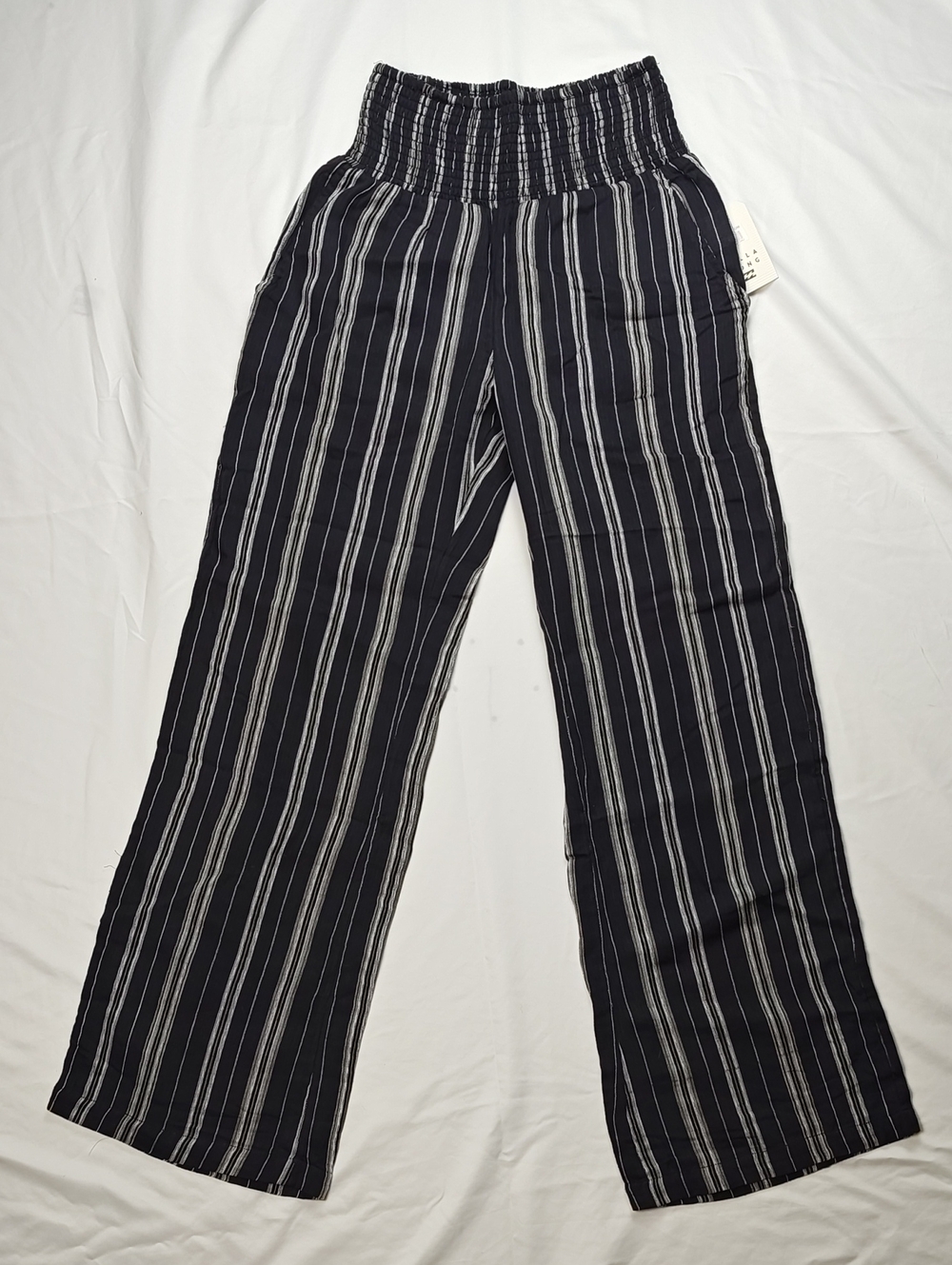 Billabong Striped Wide-Leg Pants 100% Cotton Women's Size Medium